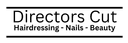 Directors Cut Hair, Nails and Beauty logo in black on a transparent background