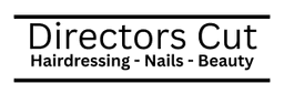 Directors Cut Hair, Nails and Beauty logo in black on a transparent background