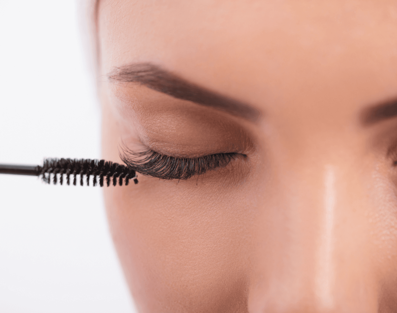 Close-up of full, voluminous Russian lashes being styled at Directors Cut Hair, Nails and Beauty, Crystal Peaks, Sheffield
